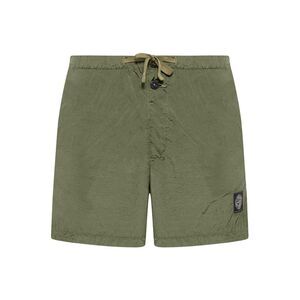 Stone Island Men Navy Blue Compass Logo Swimsuit